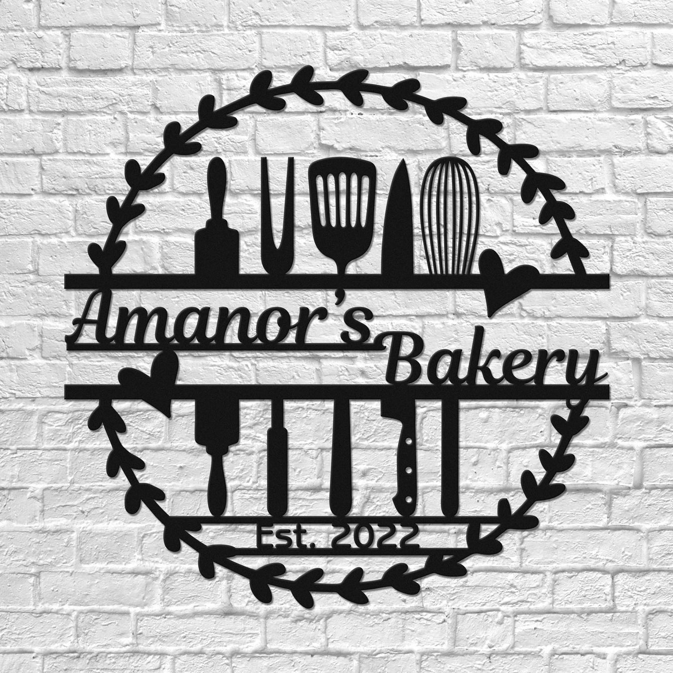 Bakery Metal Wall Sign