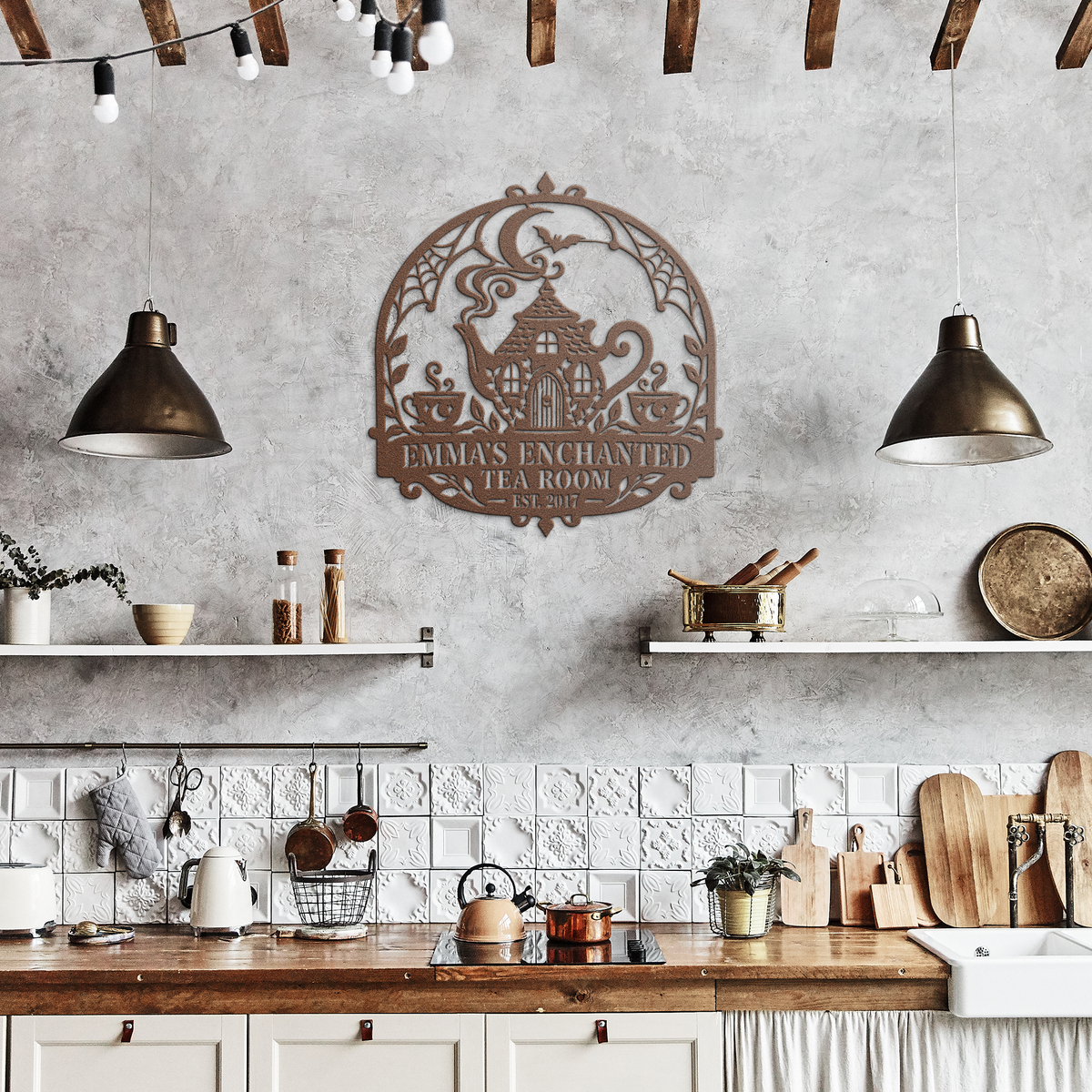 Personalized_Enchanted_Tea_Room_Metal_Wa_Copper_Rustic_Kitchen_Mockup.png_16178406