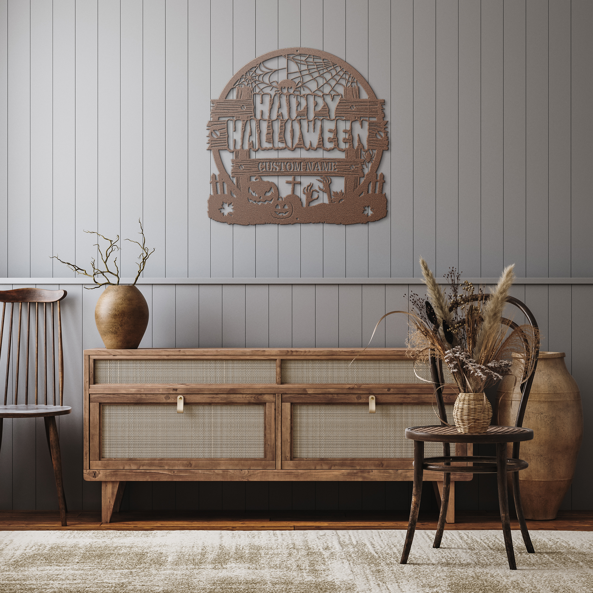 Spider_Web_Halloween_Design_Copper_Rustic_Hallway_Mockup.png