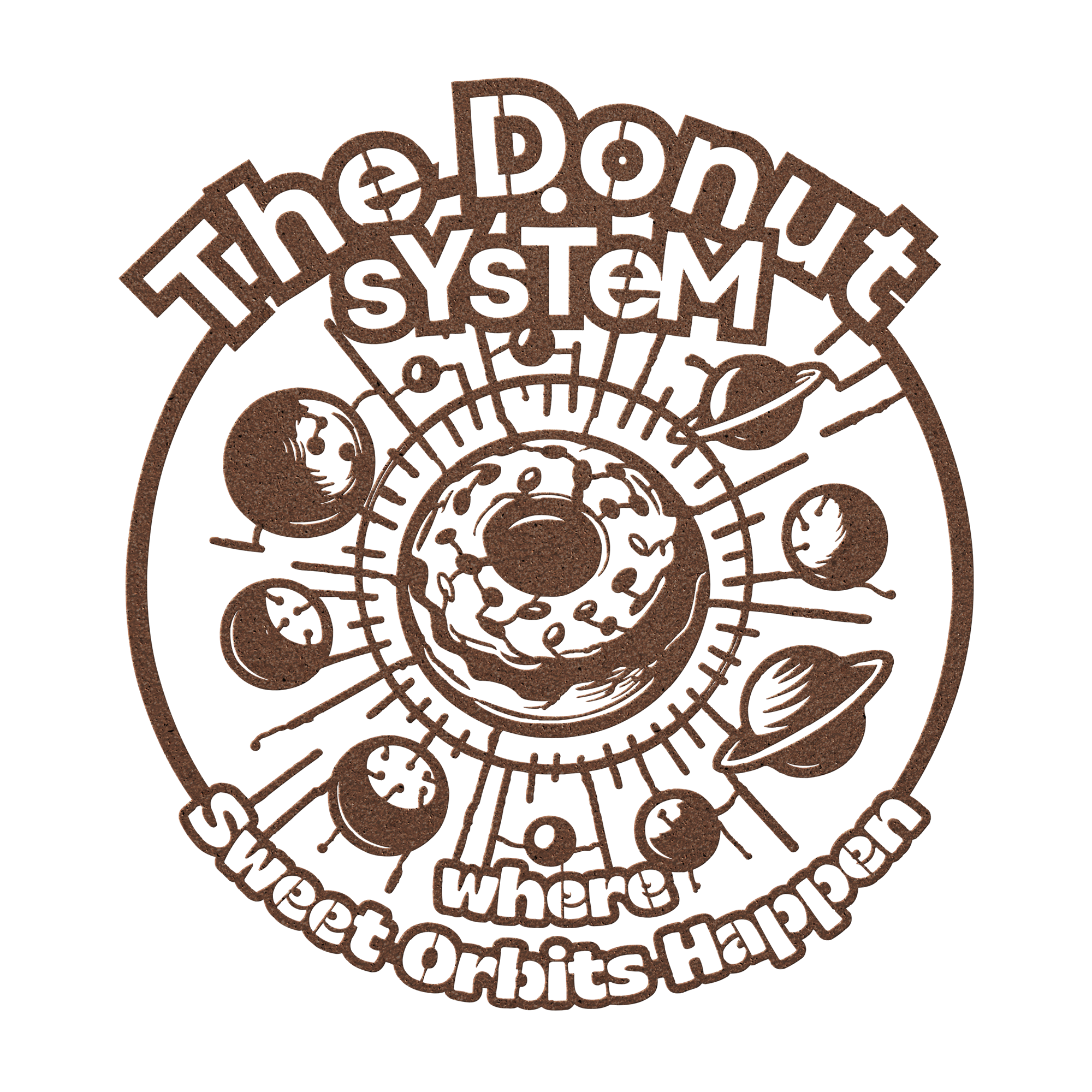 The Donut System Metal Wall Sign | Bakery & Dessert Shop Decor