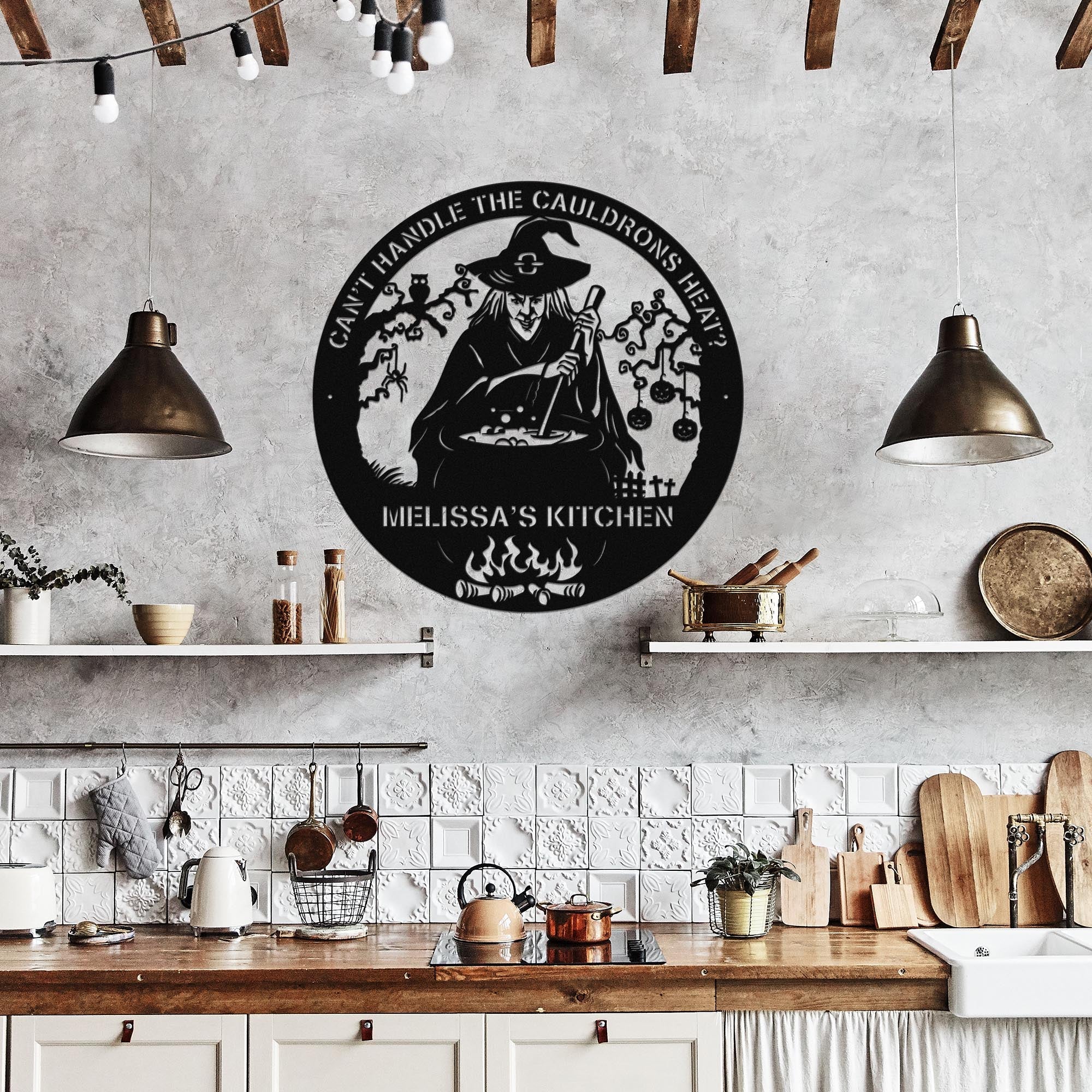 Spooky Witch Cauldron in the Kitchen