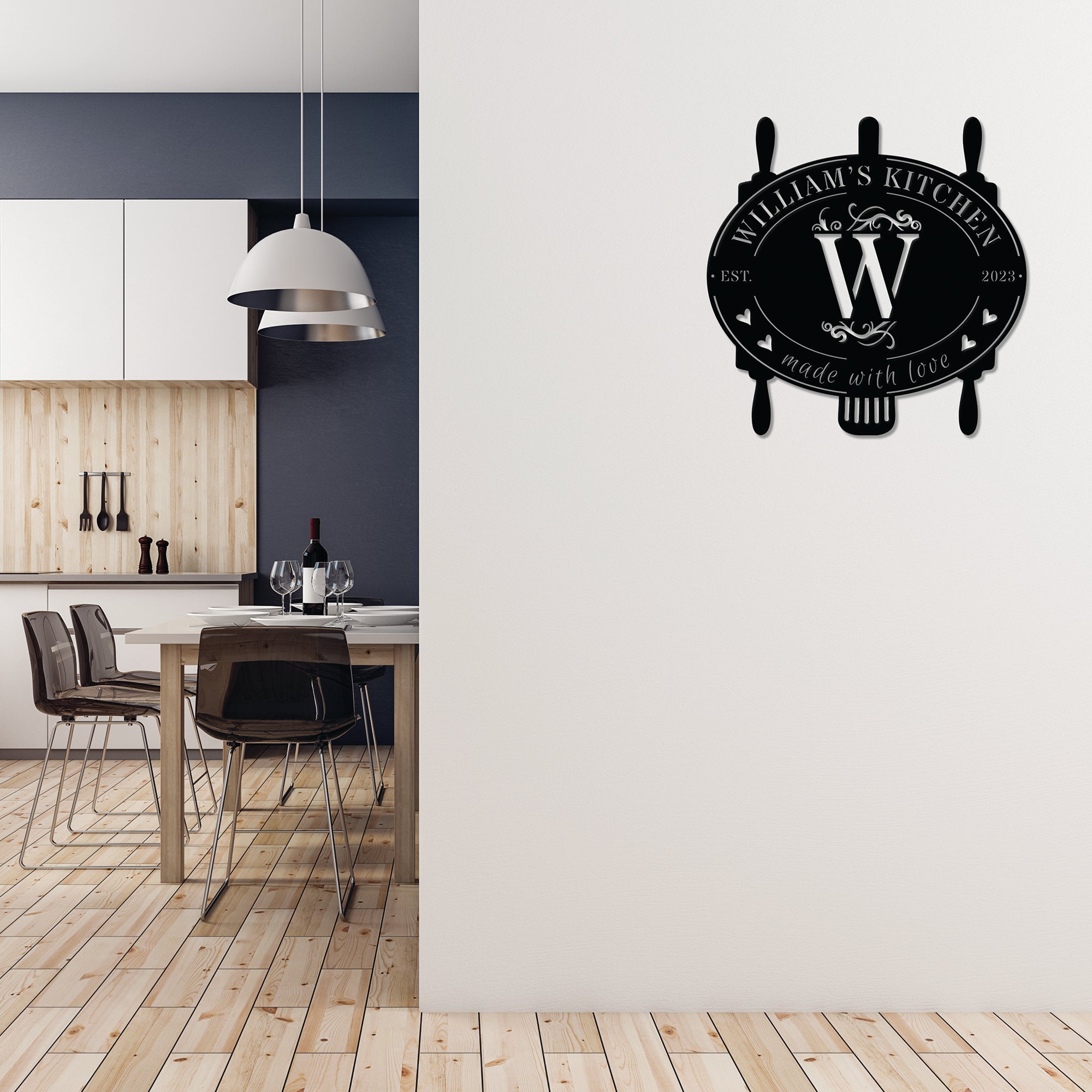 Single Letter Kitchen Monogram