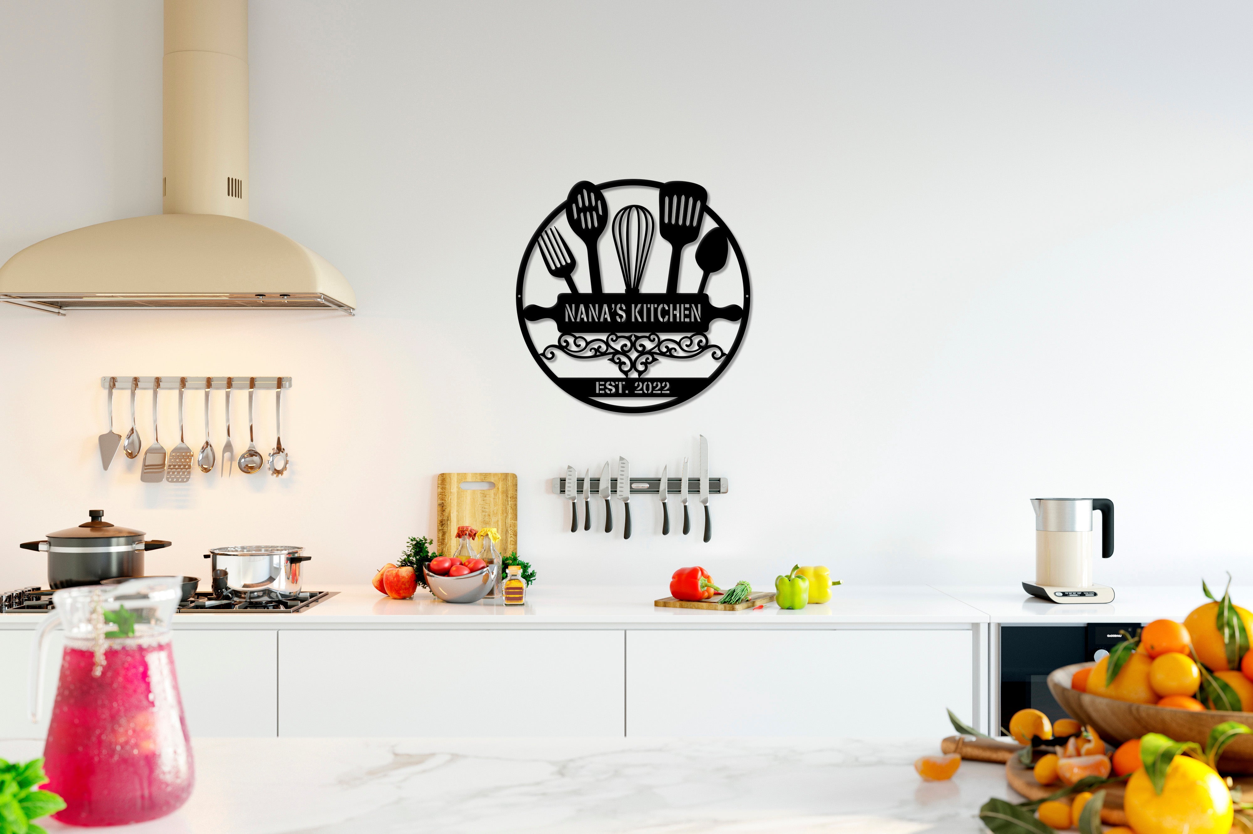 Kitchen Utensils Monogram