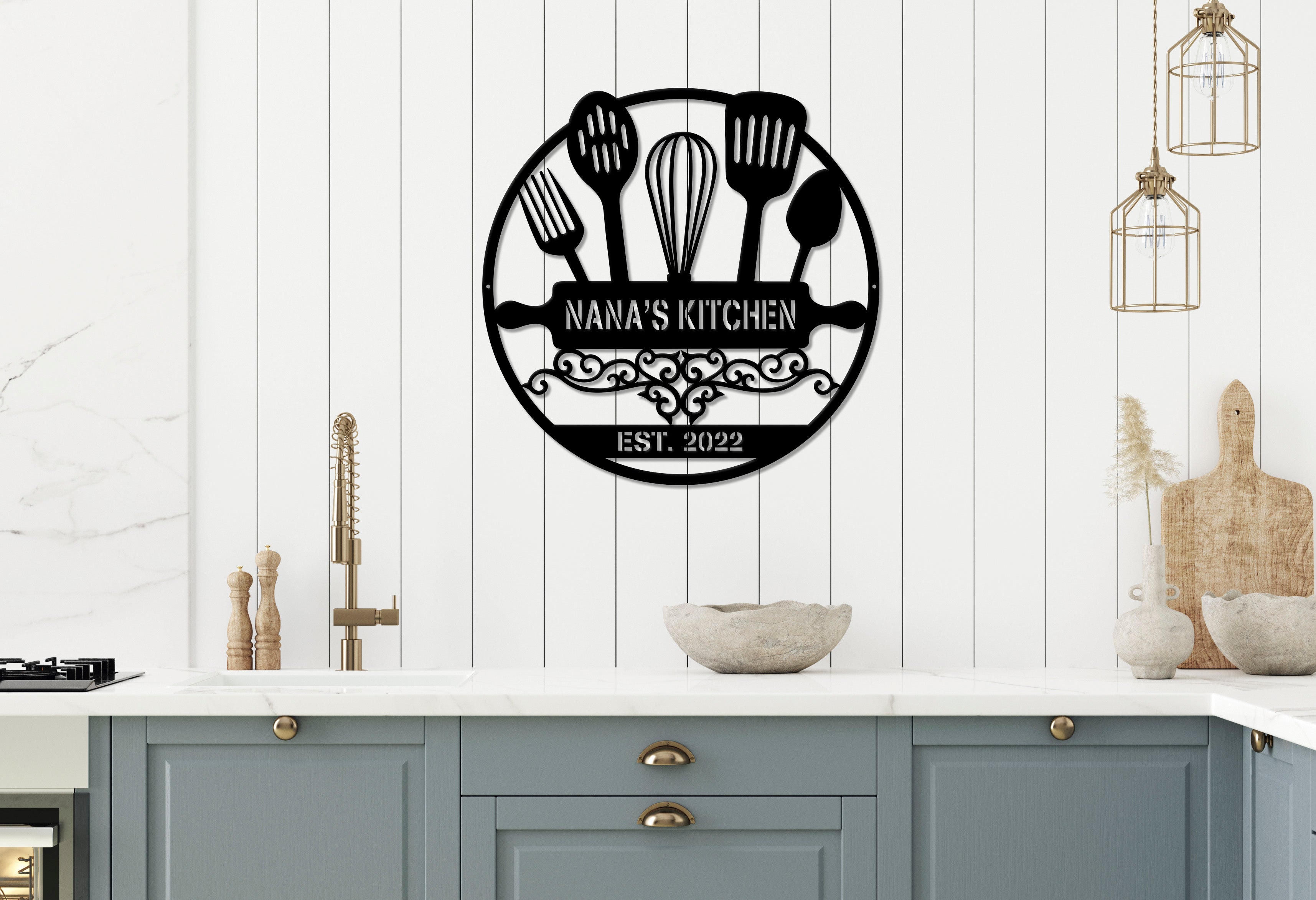 Kitchen Utensils Monogram