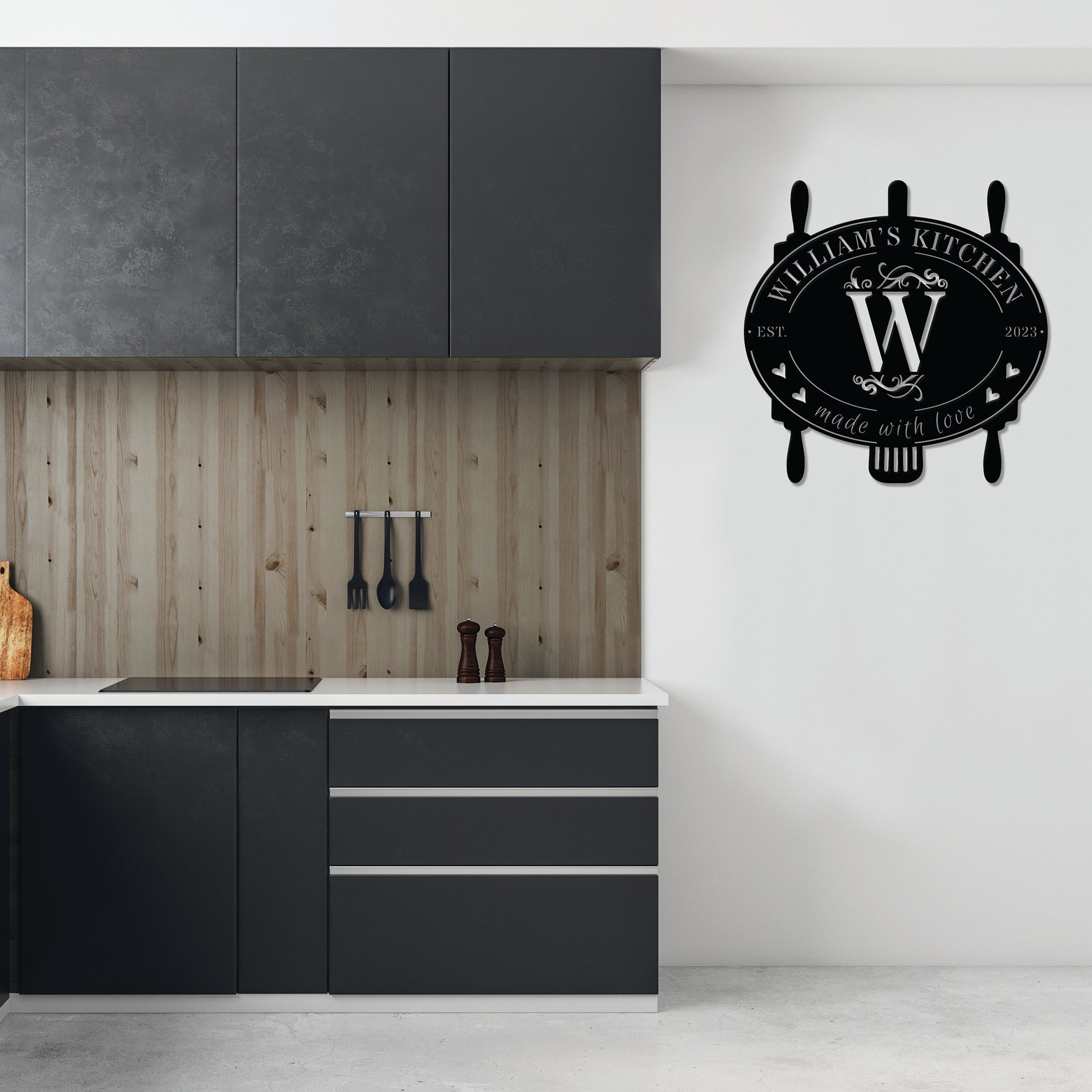 Single Letter Kitchen Monogram