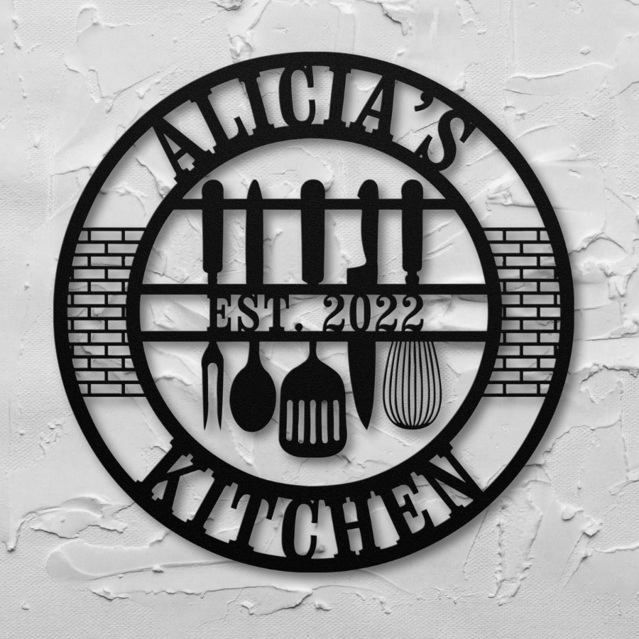 Elegant Monogrammed Cooking Utensils