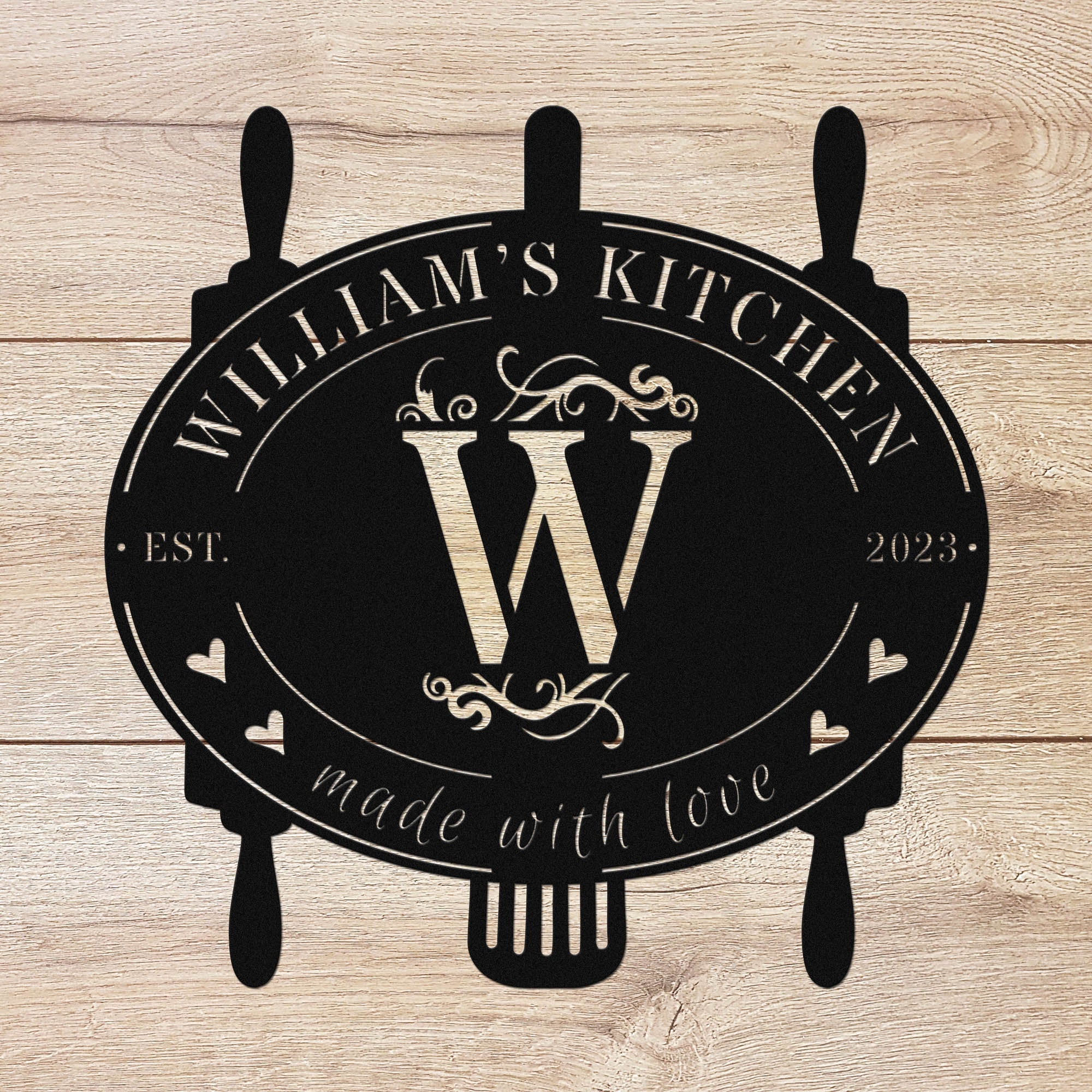 Single Letter Kitchen Monogram