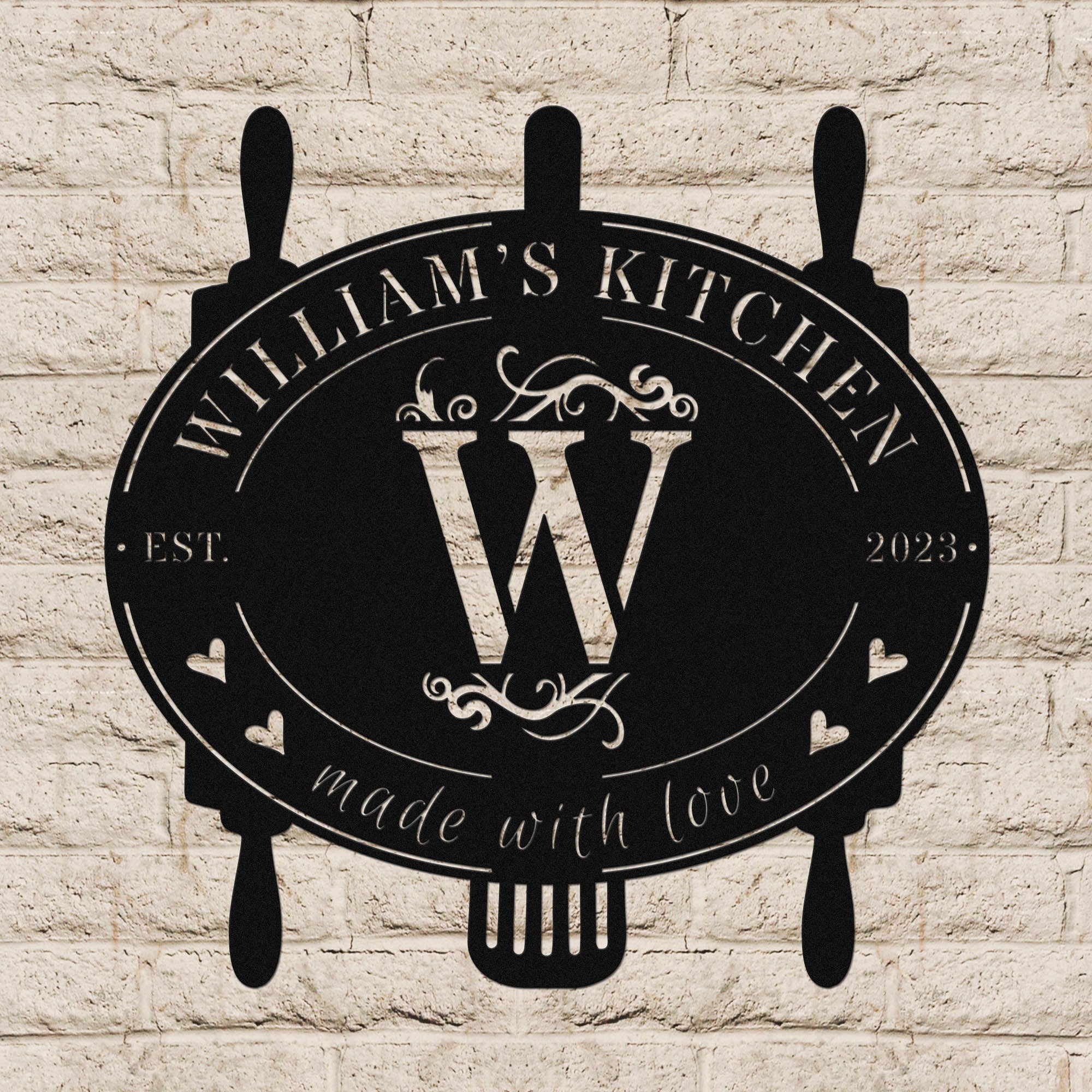 Single Letter Kitchen Monogram