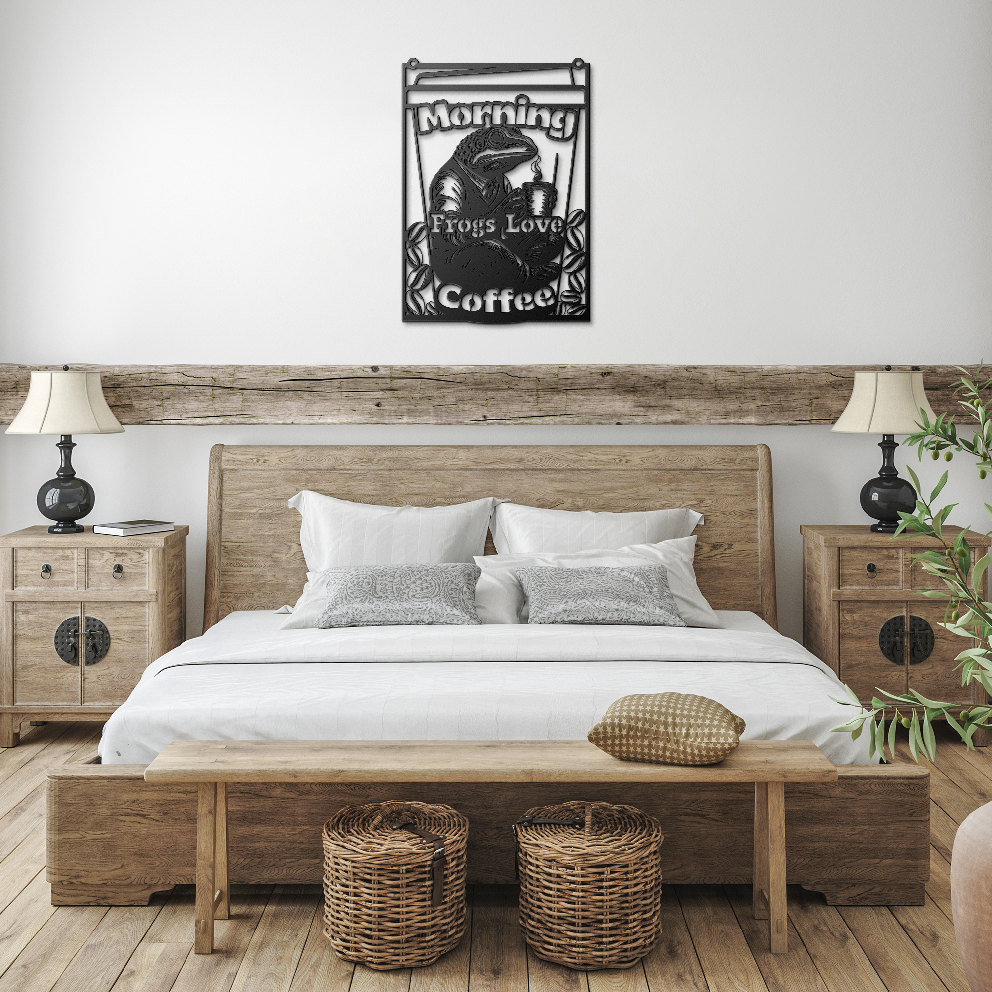 Morning_Frog_Black_Farmhouse_Bedroom_Mockup.png