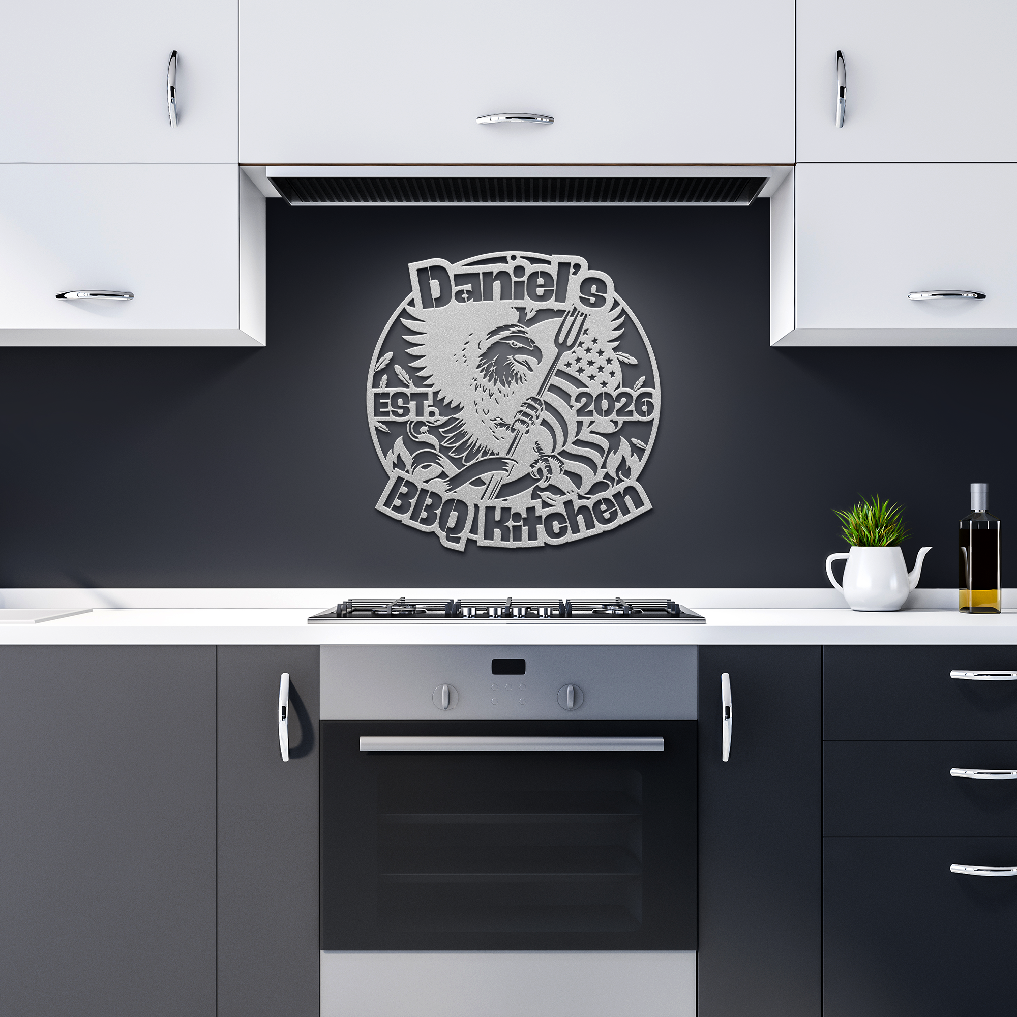 Personalized_4th_of_July_BBQ_Metal_Sign__Silver_Dark_Kitchen_Mockup.png_15717724