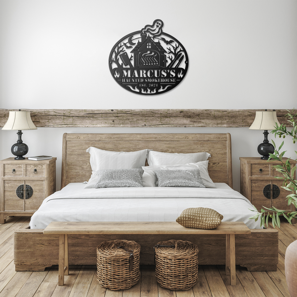 Personalized_Haunted_Smokehouse_Metal_Wa_Black_Farmhouse_Bedroom_Mockup.png_16174315