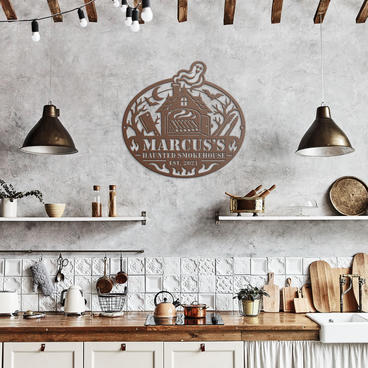 Personalized_Haunted_Smokehouse_Metal_Wa_Copper_Rustic_Kitchen_Mockup.png_16174324