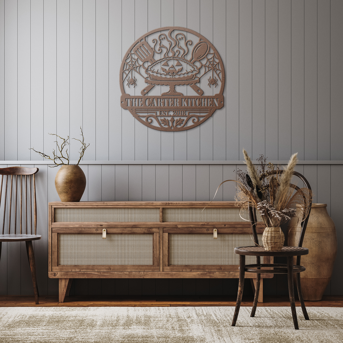 Personalized_Spooky_Pie_Halloween_Metal__Copper_Rustic_Hallway_Mockup.png_16155551