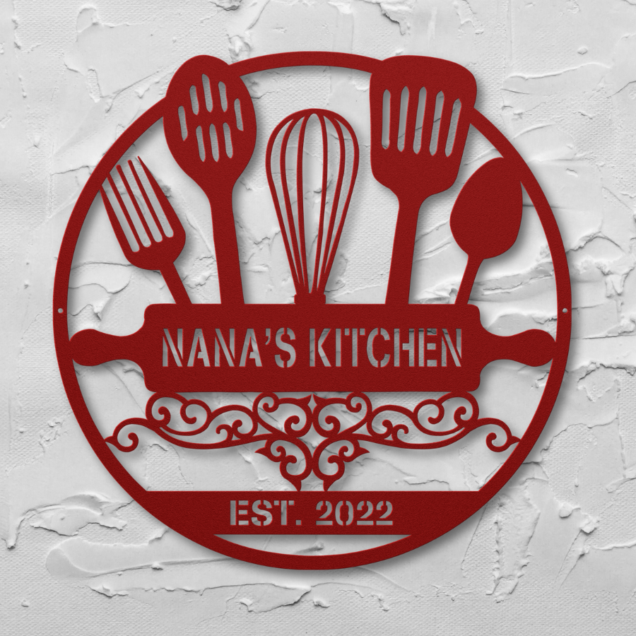 Kitchen Utensils Monogram